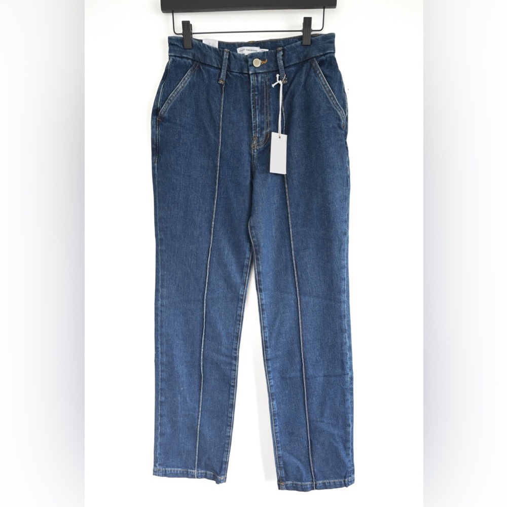 Good American "Pintuck Trouser" Jeans, New With Tags, Size 0 - Picture 3 of 8